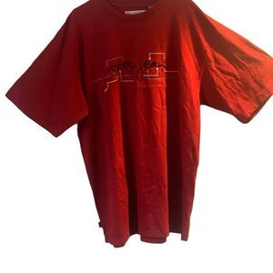 NEW Men’s Ozoc Jeans Co Logo Burgundy Shirt T Sz XXL Luxury Men's Tee Fashion